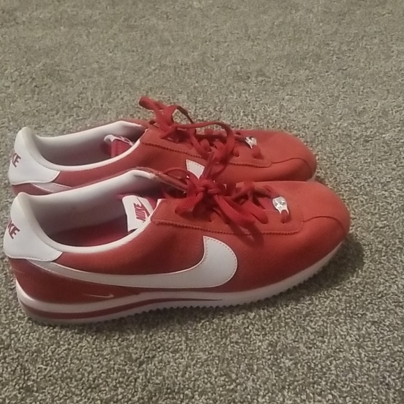 red suede nike cortez